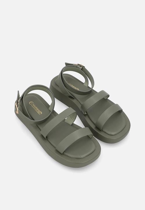 Viabeach - COCONUT 34 Thick Double Strap Sandal - Khaki