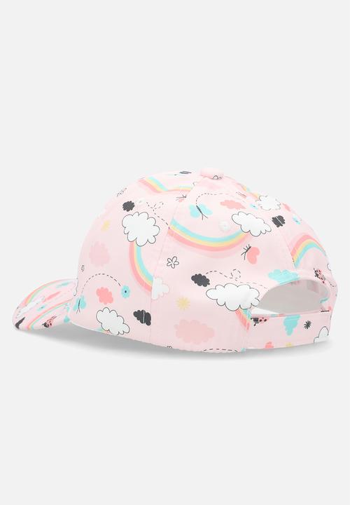 Pop Candy - Printed cap - pink & white