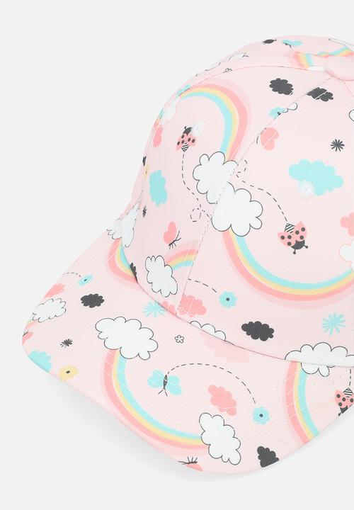 Pop Candy - Printed cap - pink & white
