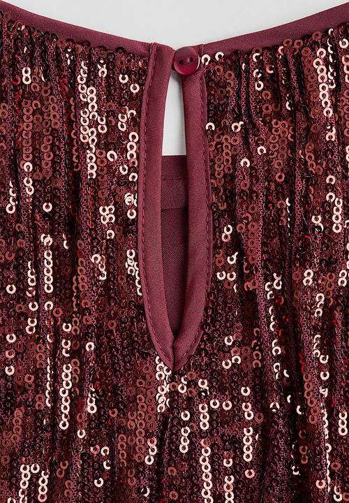 H&M - Sequined dress - red