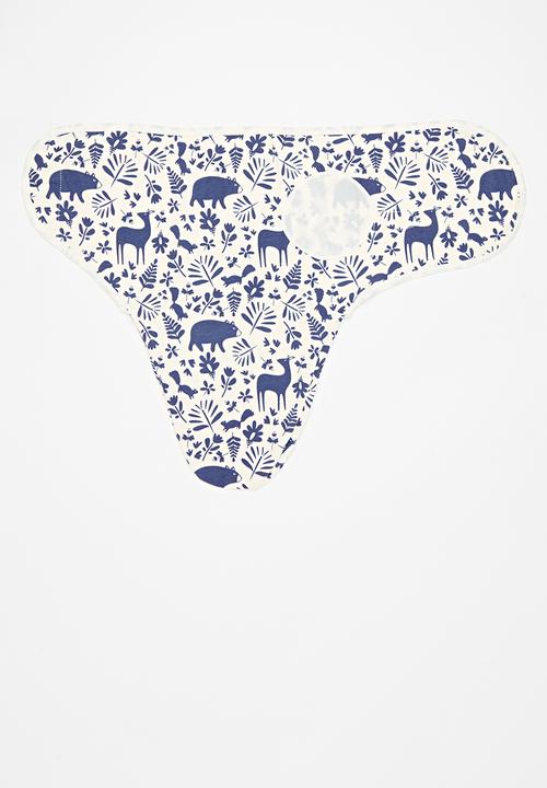 Pop Candy - Swaddle & hat set blue & white