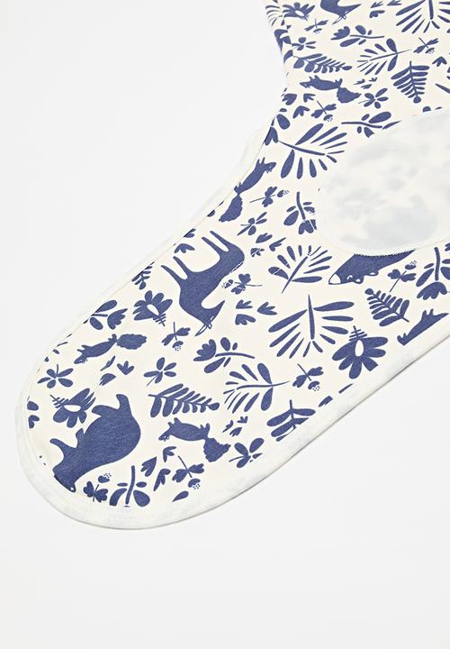 Pop Candy - Swaddle & hat set blue & white