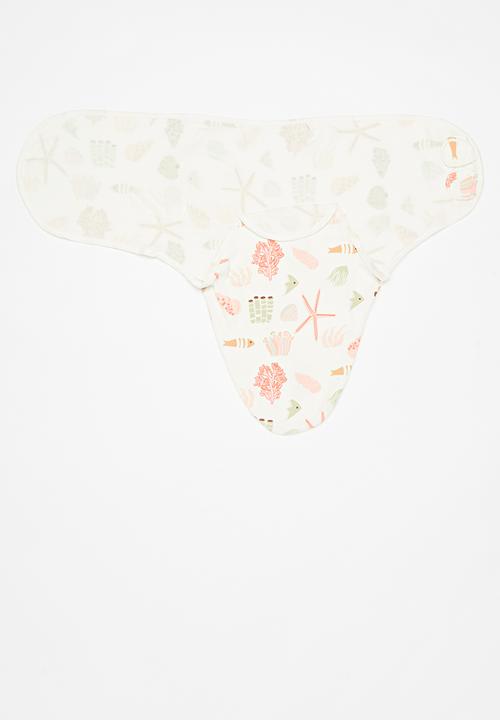 Pop Candy - Swaddle & hat set-pink & white