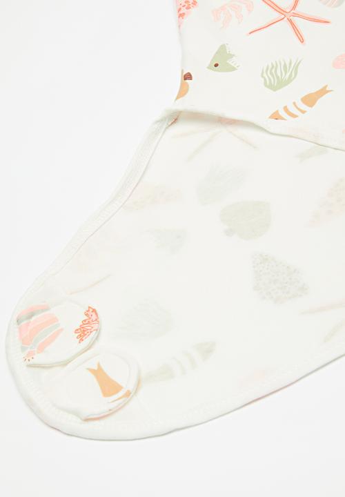 Pop Candy - Swaddle & hat set-pink & white