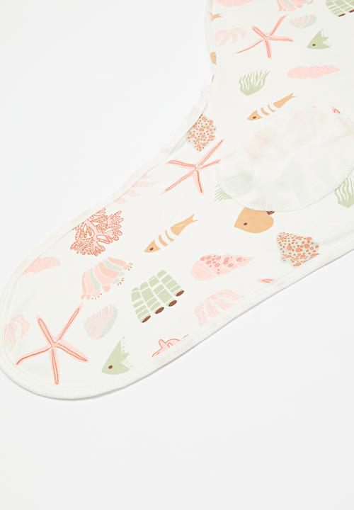 Pop Candy - Swaddle & hat set-pink & white