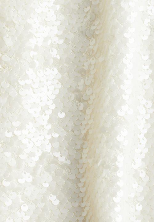 H&M - Bow-detail sequined dress - white & black