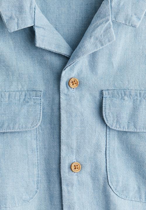 H&M - Cotton resort shirt - blue