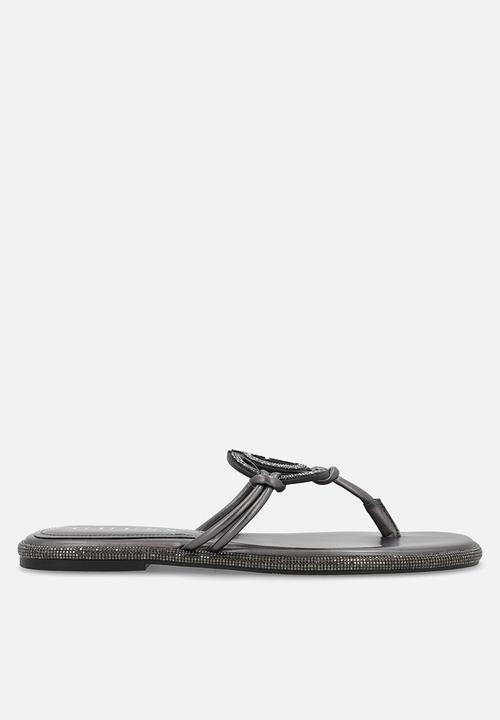 GUESS - Premiere  t-bar - ancient zinc/black