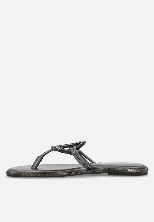 GUESS - Premiere  t-bar - ancient zinc/black