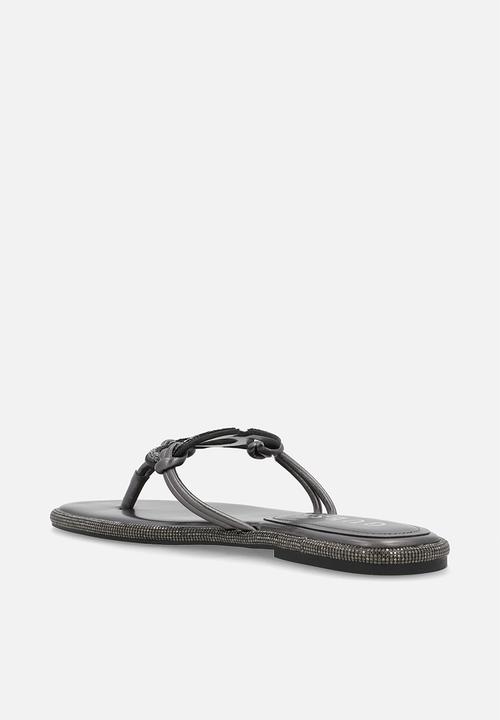 GUESS - Premiere  t-bar - ancient zinc/black