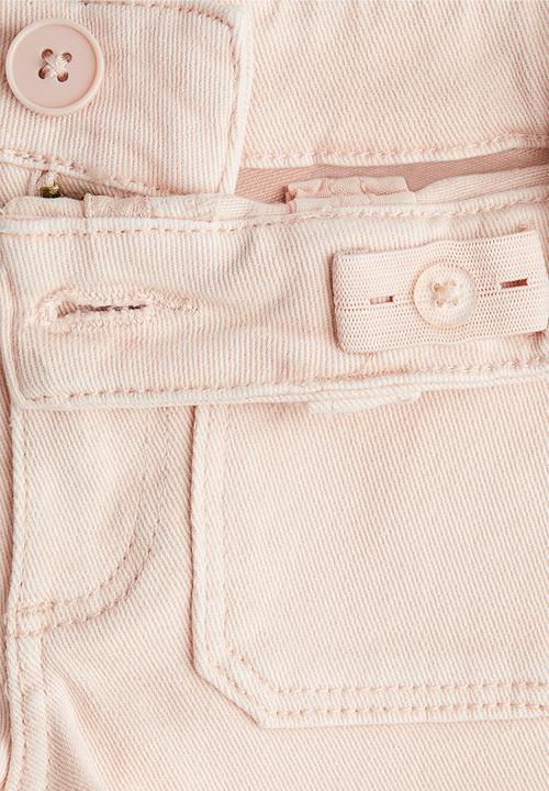 H&M - Cotton twill shorts - light pink