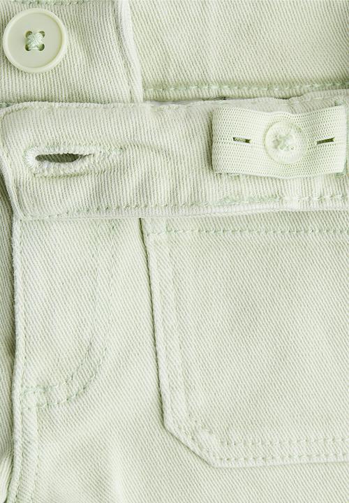 H&M - Cotton twill shorts - light green