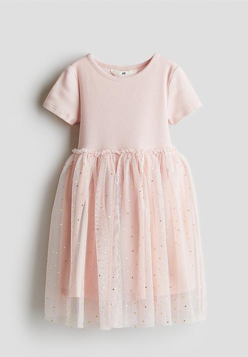 H&M - Tulle skirt dress - light pink/hearts