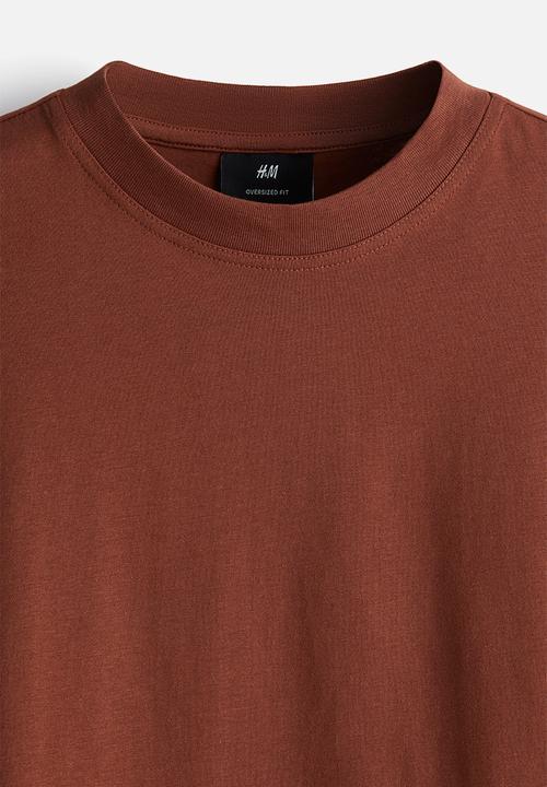 H&M - Oversized fit t-shirt - dark orange