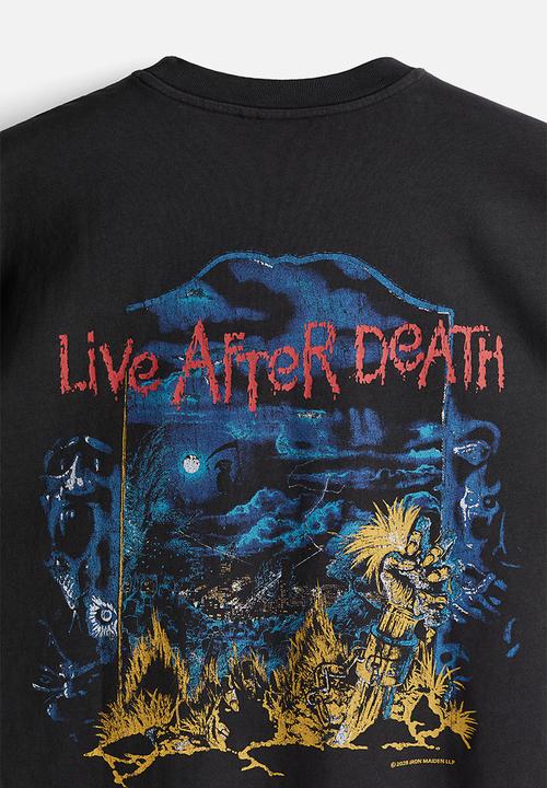 H&M - Oversized fit t-shirt - black & iron maiden