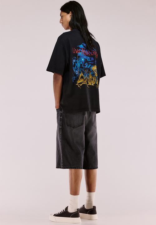 H&M - Oversized fit t-shirt - black & iron maiden