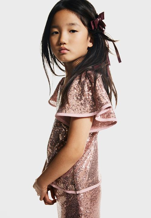 H&M - Sequined top - pink