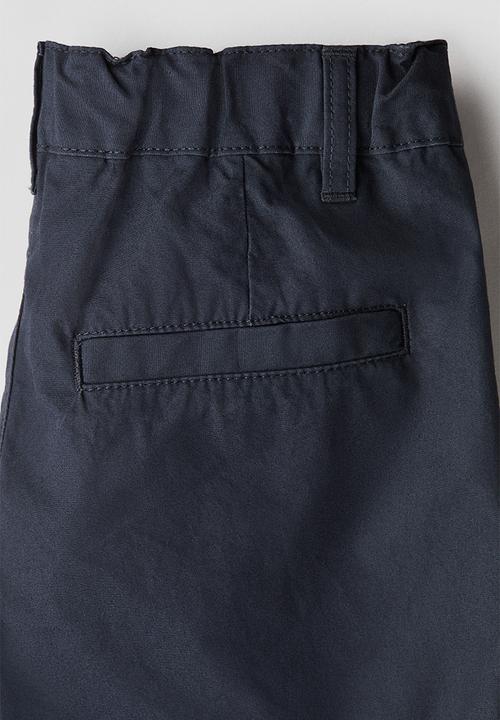 H&M - Cotton chino shorts - navy blue