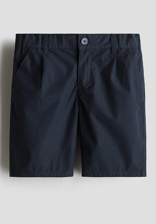 H&M - Cotton chino shorts - navy blue