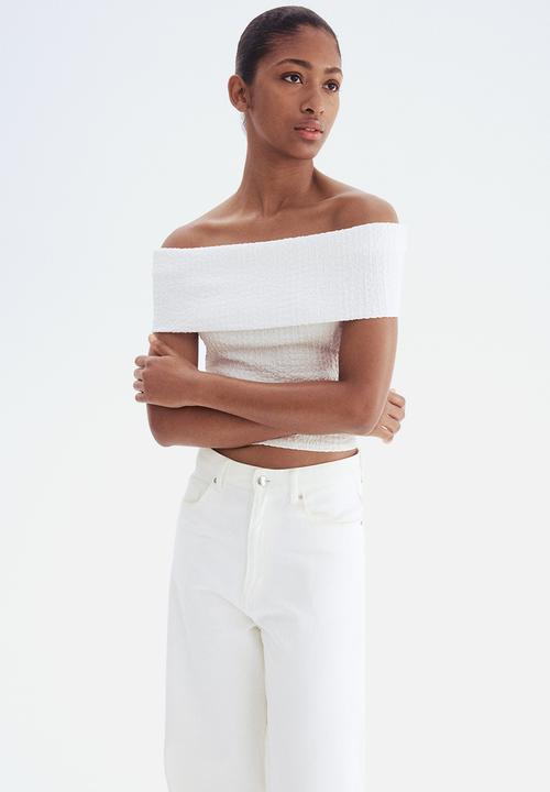 H&M - Off-the-shoulder top - white