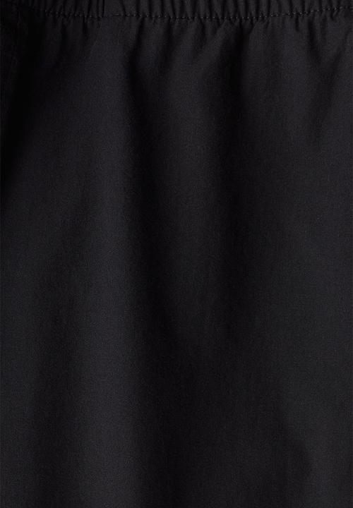 H&M - Relaxed fit poplin trousers - black
