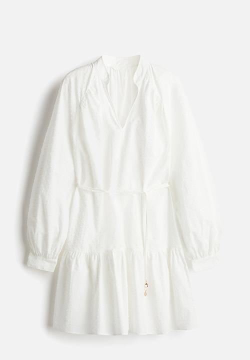 H&M - Plumeti dress - white