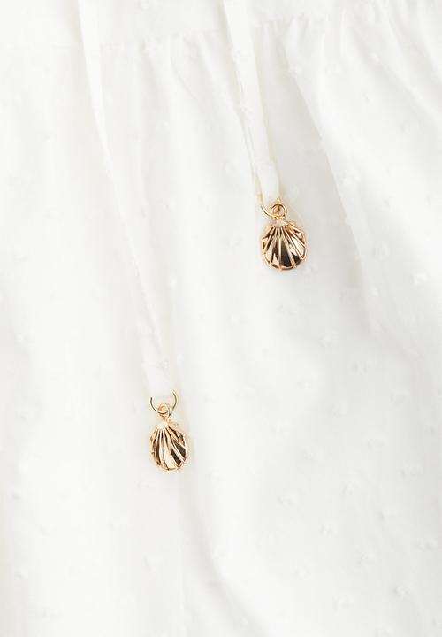 H&M - Plumeti dress - white