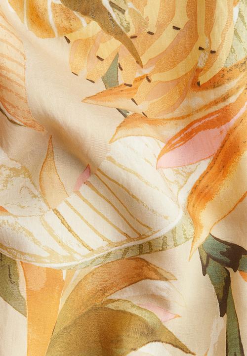 H&M - A-line strappy dress - beige floral 