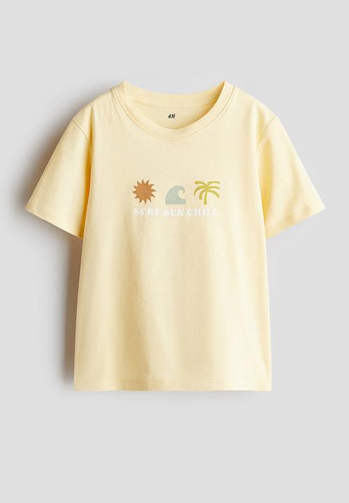 H&M - Printed t-shirt - yellow
