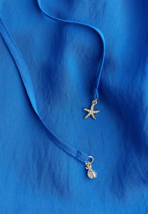 H&M - A-line strappy dress - bright blue