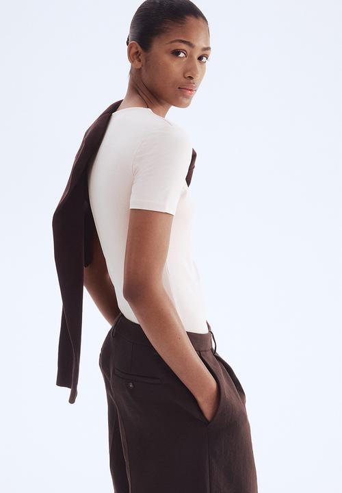H&M - Fitted top - light pink