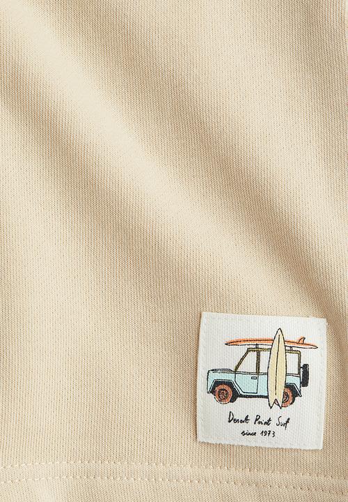 H&M - Printed sweatshorts - beige