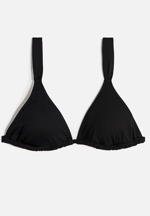 H&M - Padded triangle bikini top - black