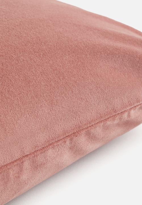 H&M - Cotton velvet cushion cover - dusty pink
