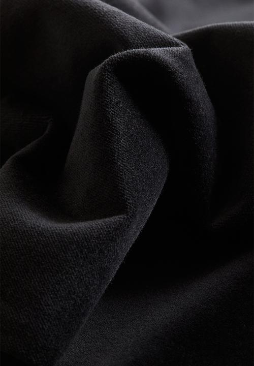 H&M - Cotton velvet cushion cover - black
