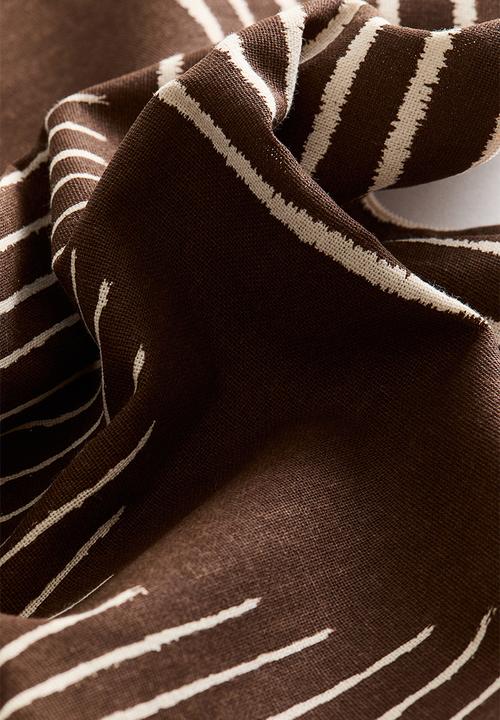 H&M - Patterned cushion cover - brown/patterned