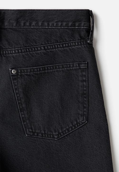H&M - Regular denim shorts - black