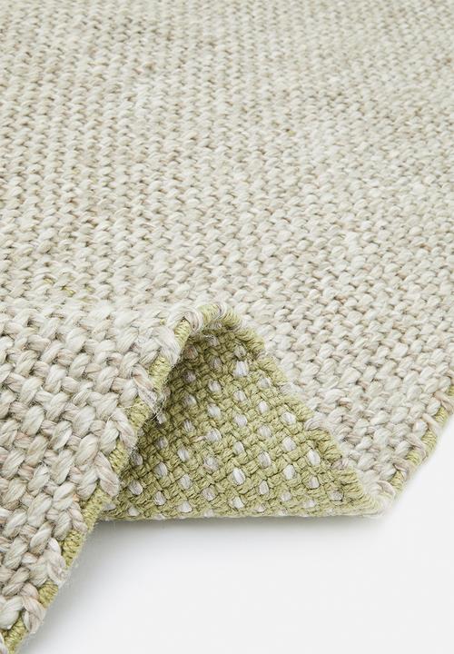 Sixth Floor - Handwoven Pet Rug - Grey/Olive