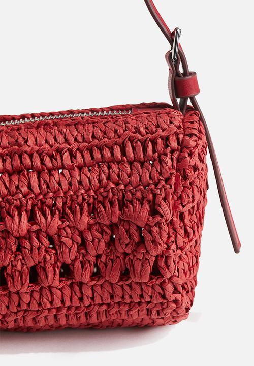 H&M - Straw shoulder bag - red