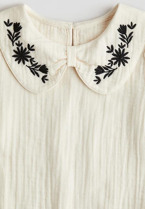 H&M - Cotton muslin dress - beige