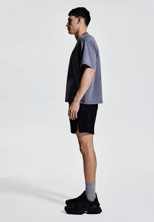 H&M - Boxy-style sports top with drymove™ - dark grey