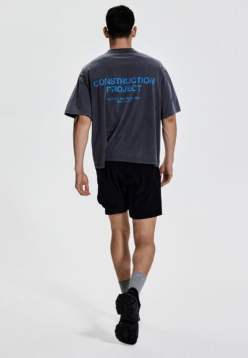 H&M - Boxy-style sports top with drymove™ - dark grey