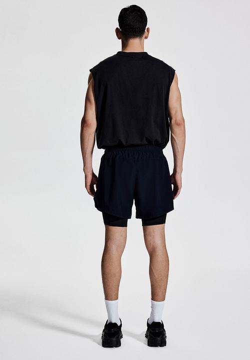 H&M - Loose fit sports vest top - black