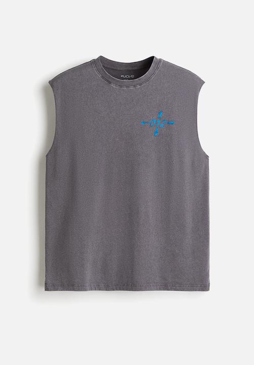 H&M - Loose fit sports vest top - dark grey