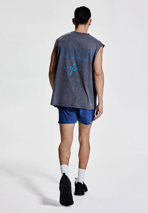H&M - Loose fit sports vest top - dark grey
