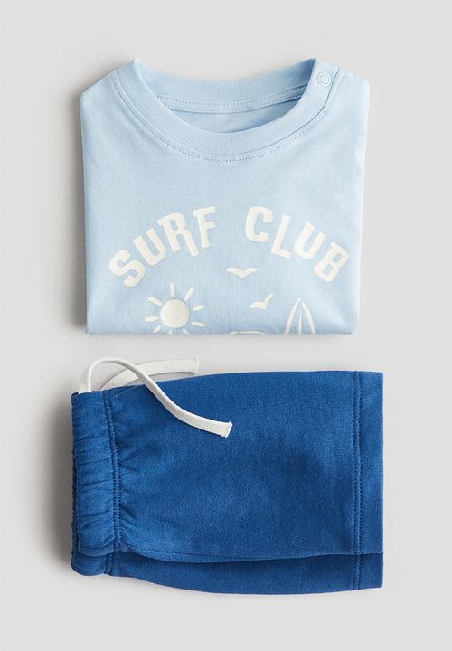 H&M - 2-piece cotton set - blue/san diego