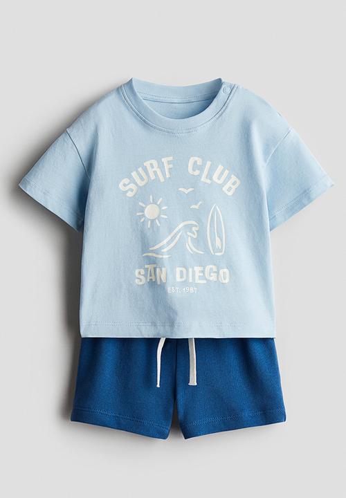 H&M - 2-piece cotton set - blue/san diego