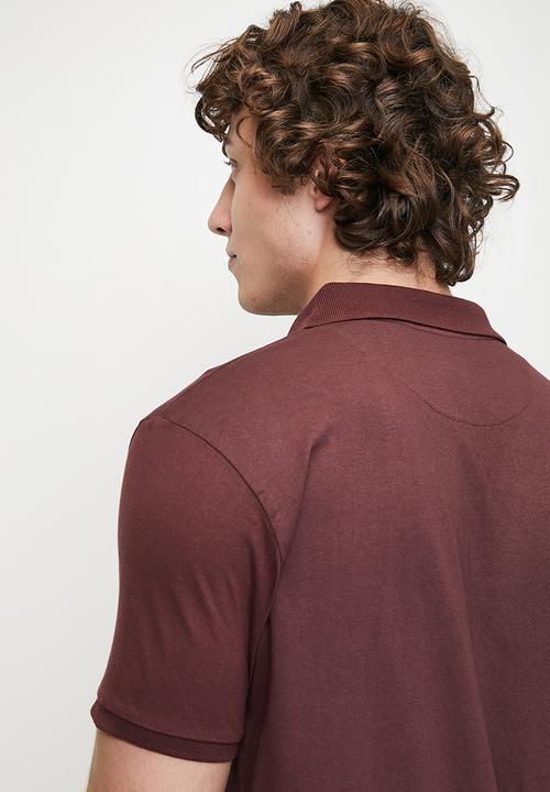 Brave Soul - 3 Pack PoloShort Sleeve  - Navy / Khaki / Burgundy