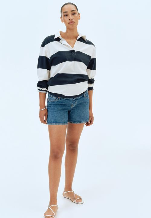 H&M - Mama denim shorts - denim blue