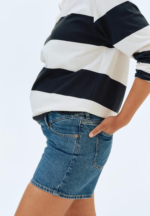 H&M - Mama denim shorts - denim blue